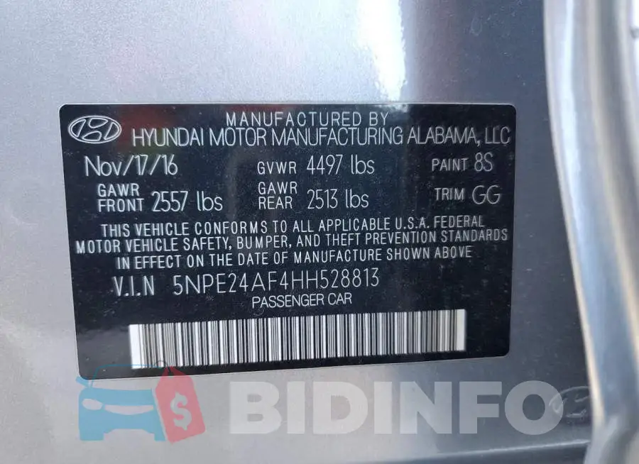 5NPE24AF4HH528813 Photo# 12