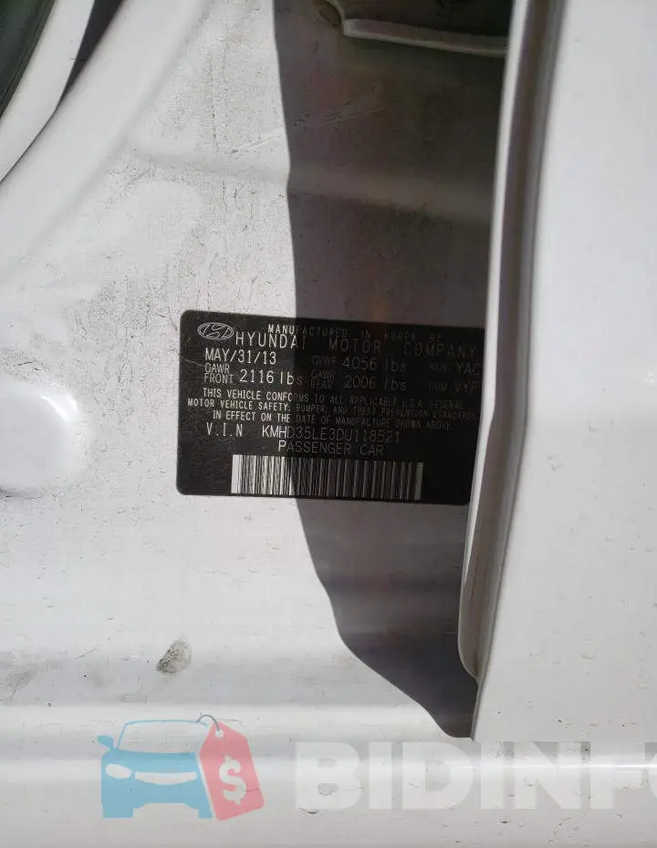 KMHD35LE3DU118521 Photo# 13