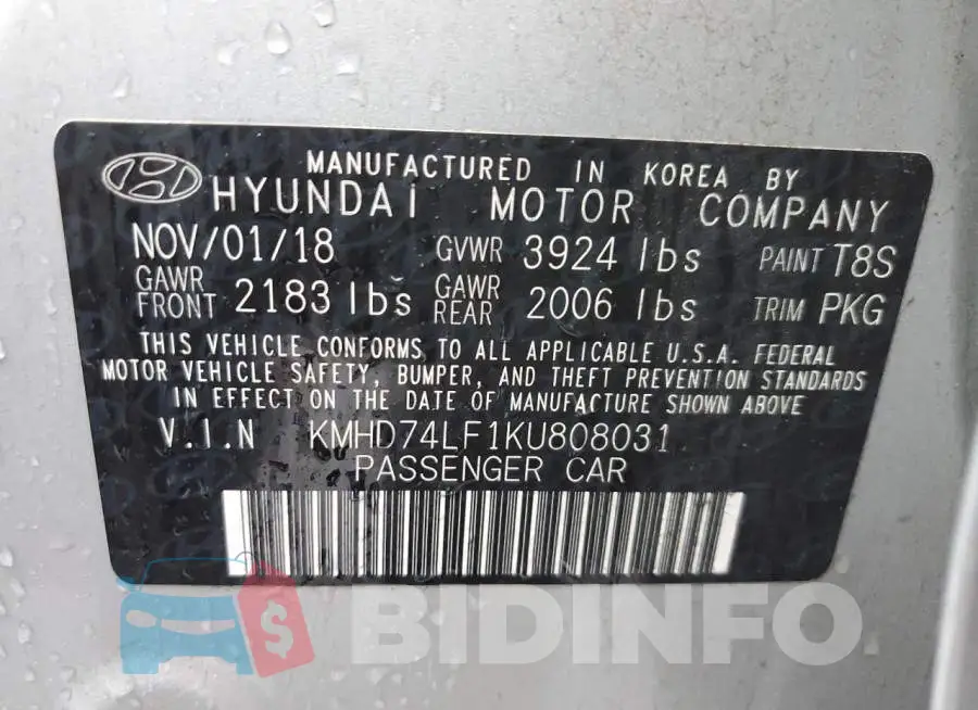 KMHD74LF1KU808031 Photo# 10
