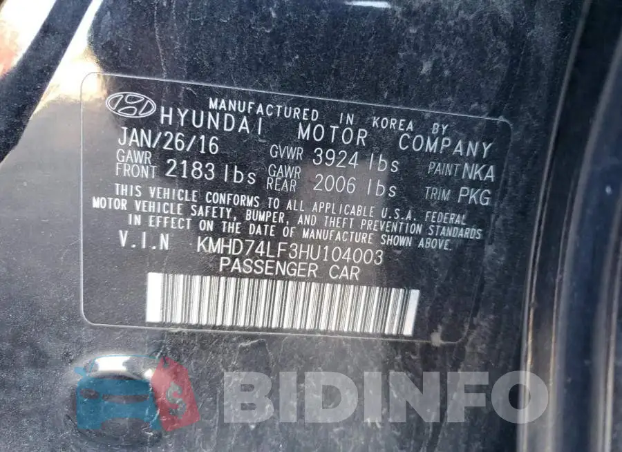 KMHD74LF3HU104003 Photo# 10