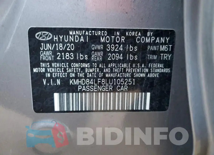 KMHD84LF8LU105251 Photo# 10
