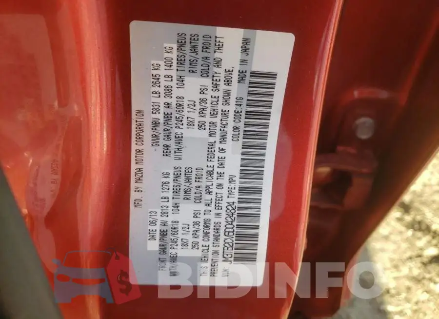 JM3TB2CV6D0424824 Photo# 14