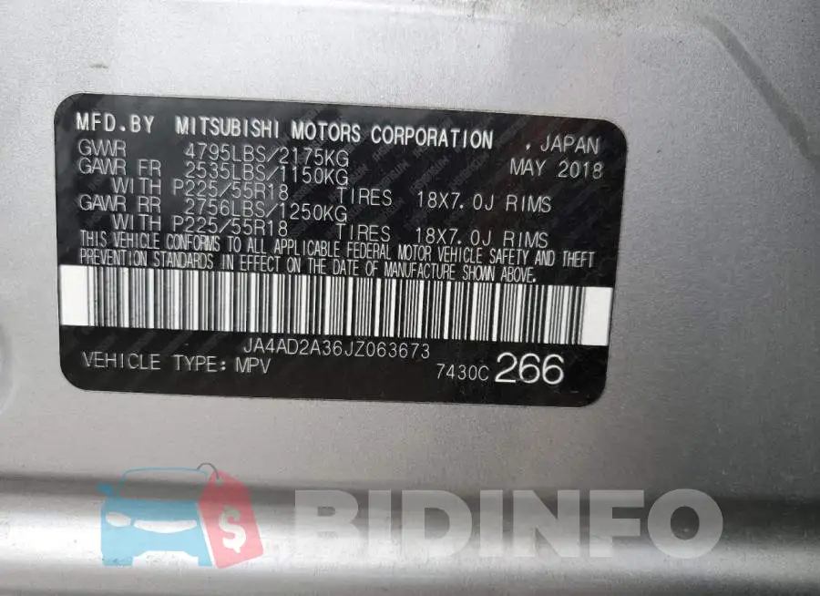 JA4AD2A36JZ063673 Photo# 13
