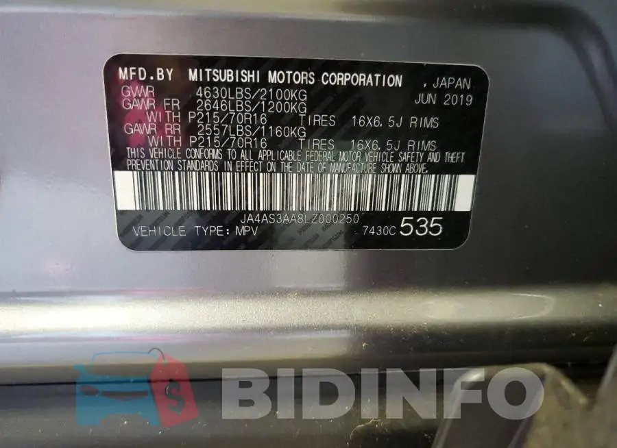 JA4AS3AA8LZ000250 Photo# 10