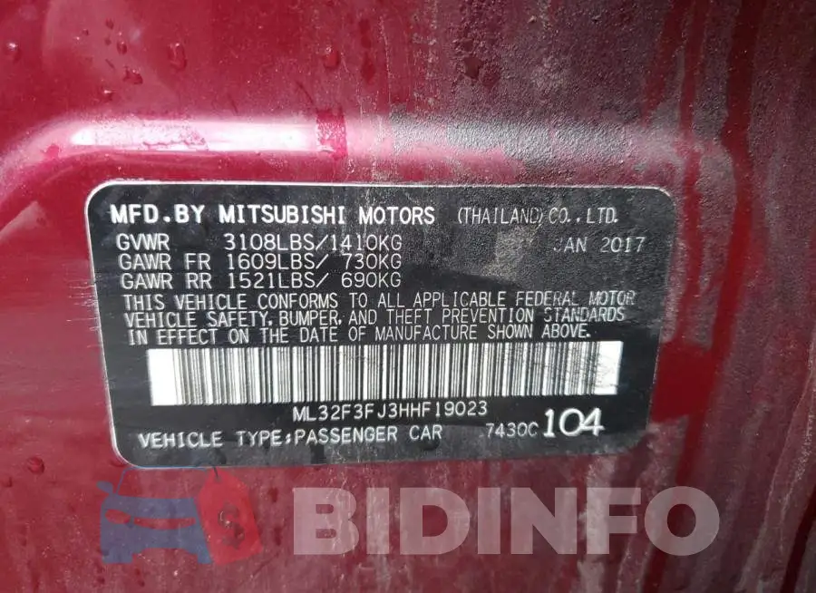 ML32F3FJ3HHF19023 Photo# 10