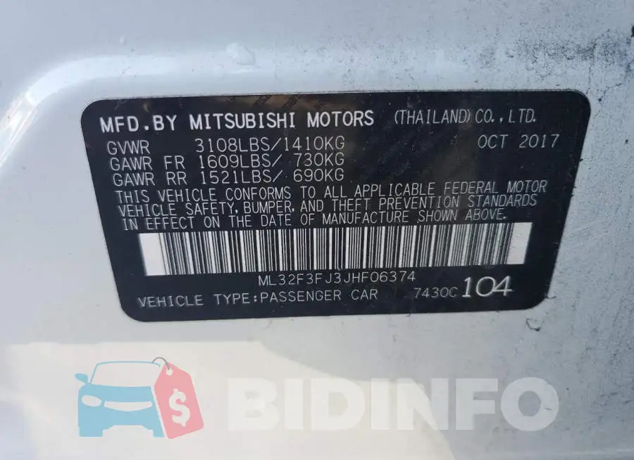 ML32F3FJ3JHF06374 Photo# 12