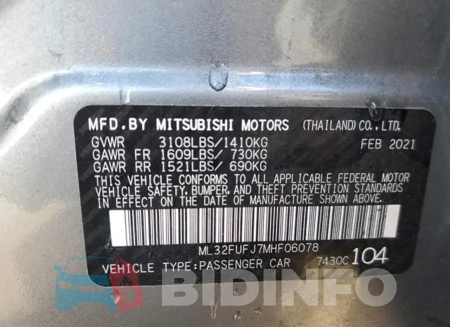 ML32FUFJ7MHF06078 Photo# 10