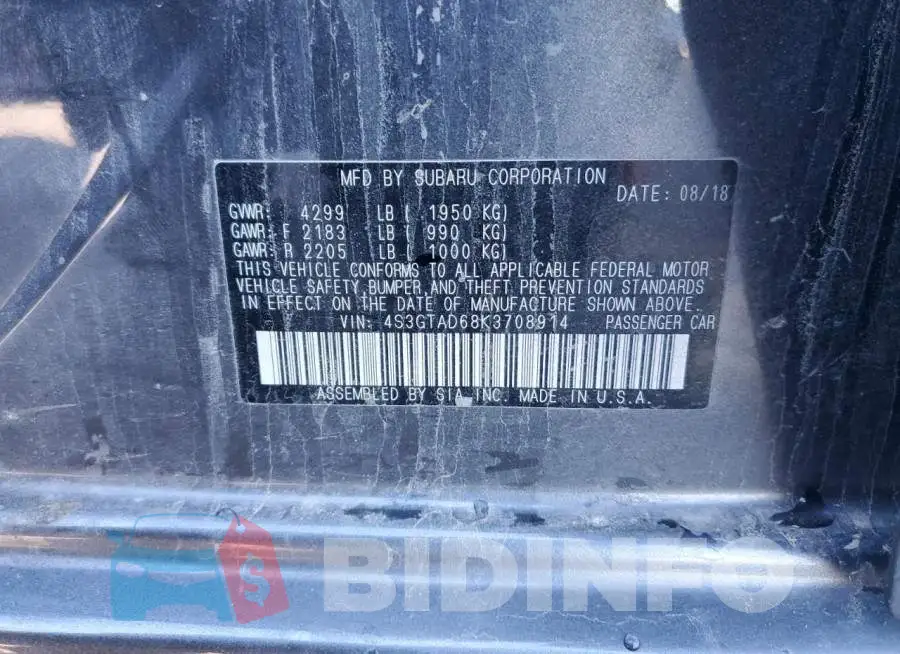 4S3GTAD68K3708914 Photo# 10