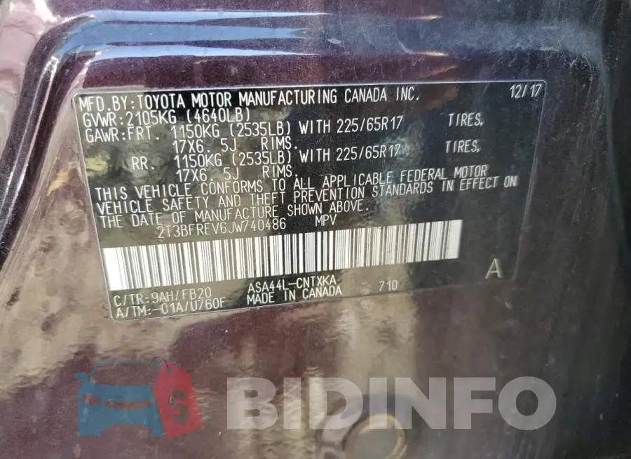 2T3BFREV6JW740486 Photo# 10