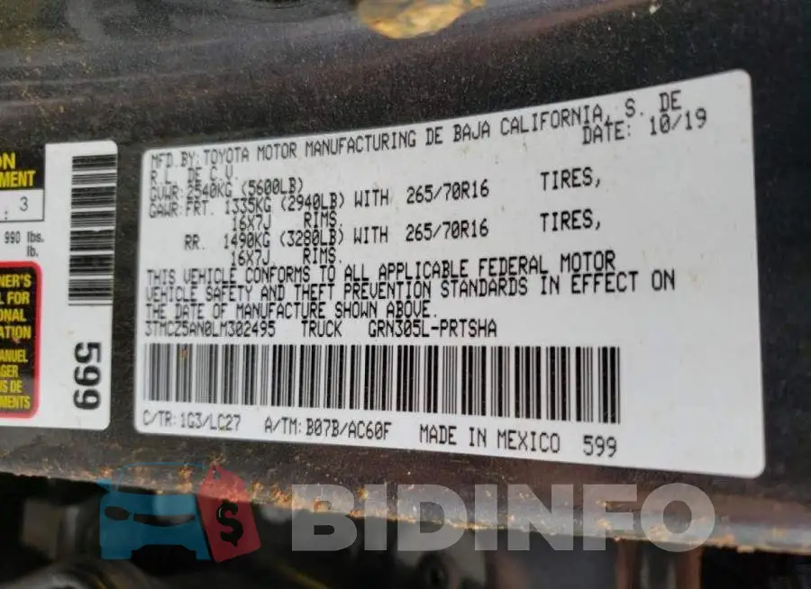 3TMCZ5AN0LM302495 Photo# 10