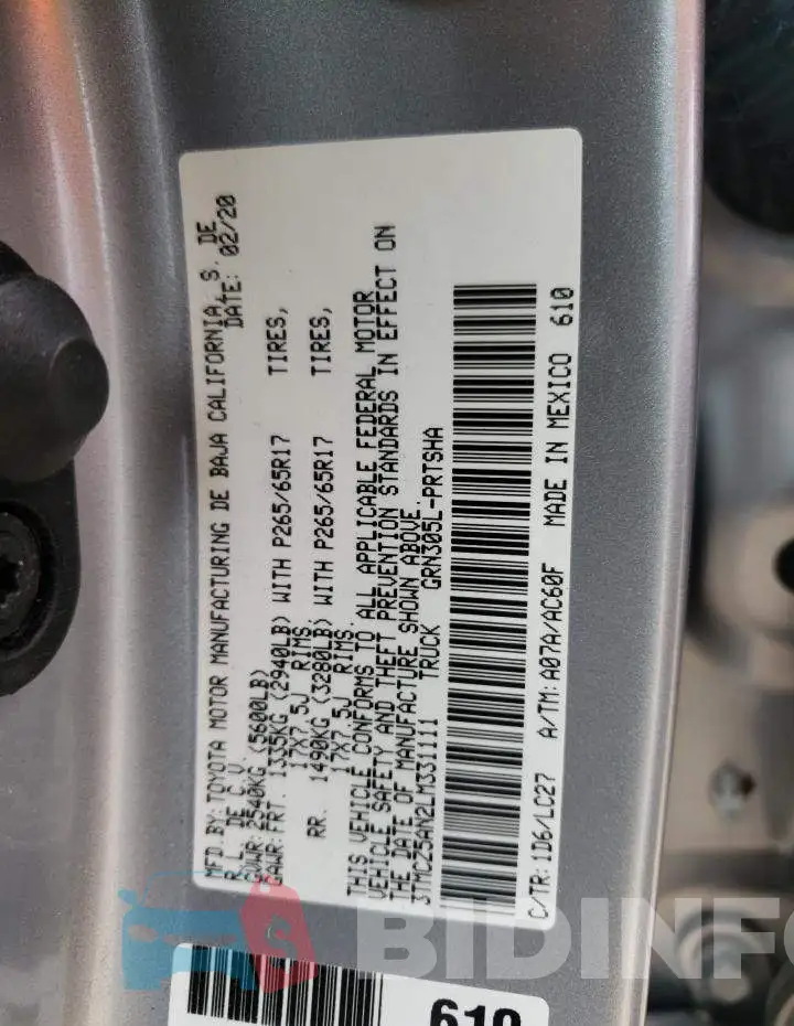 3TMCZ5AN2LM331111 Photo# 10