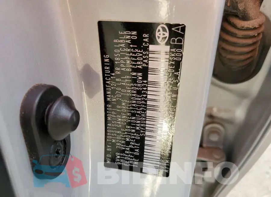 5YFBURHE7FP243434 Photo# 13