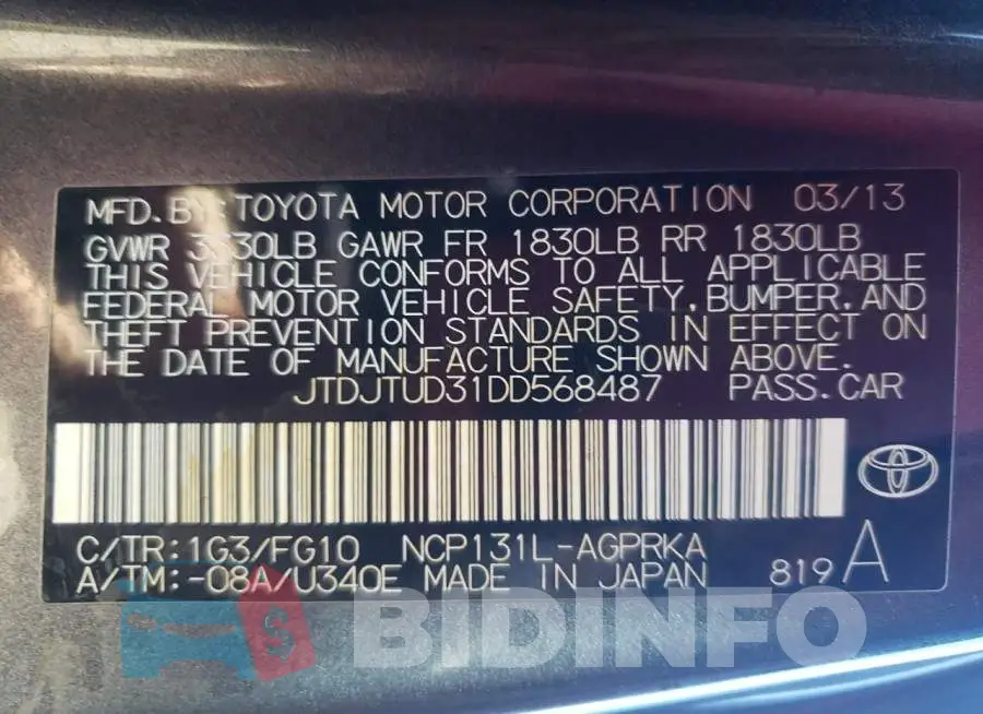 JTDJTUD31DD568487 Photo# 12