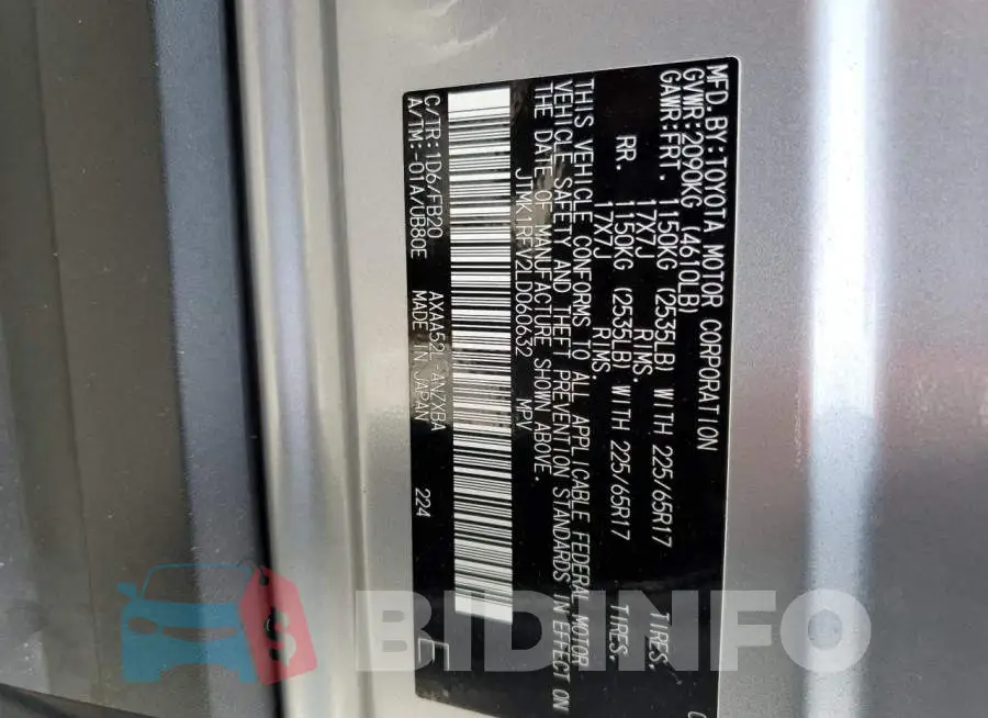 JTMK1RFV2LD060632 Photo# 13