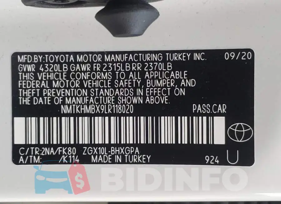 NMTKHMBX9LR118020 Photo# 10