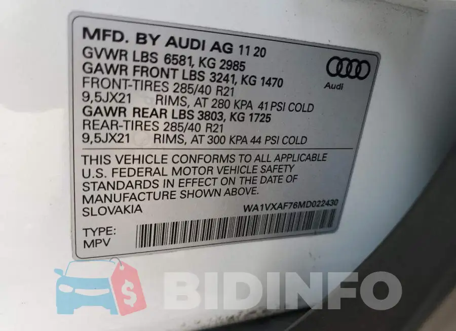WA1VXAF76MD022430 Photo# 13