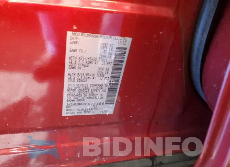 5N1AR2MM7DC617186 Photo# 13