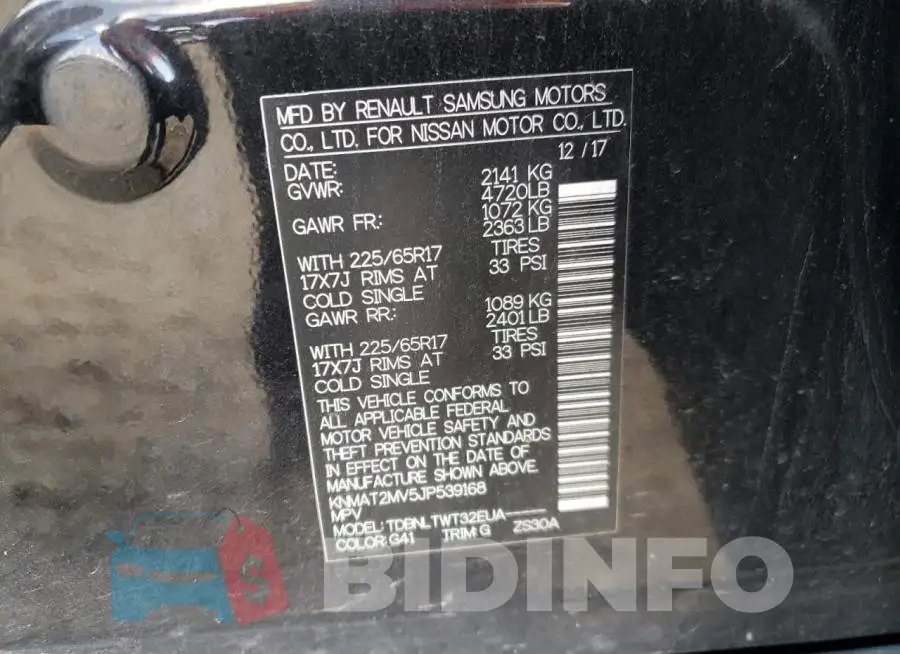 KNMAT2MV5JP539168 Photo# 10