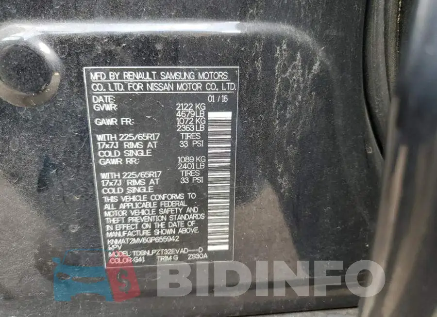 KNMAT2MV6GP655942 Photo# 10