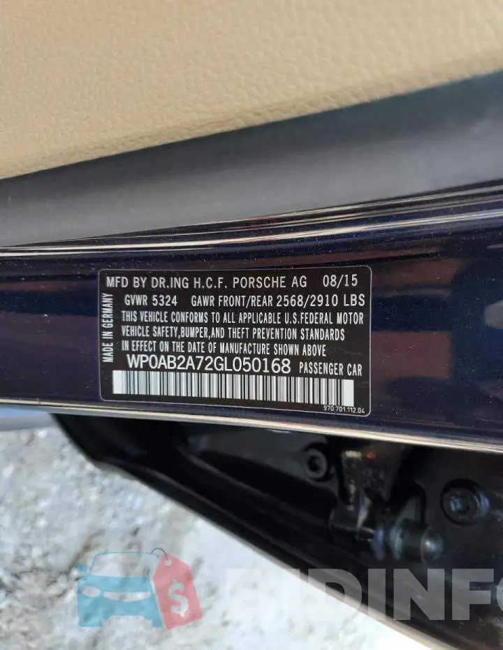 WP0AB2A72GL050168 Photo# 12
