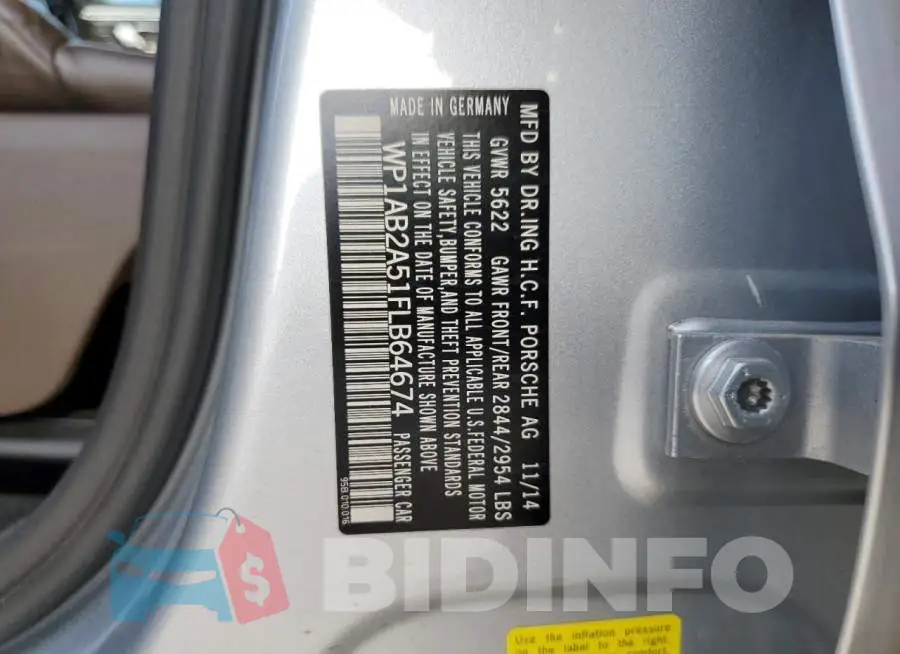 WP1AB2A51FLB64674 Photo# 12