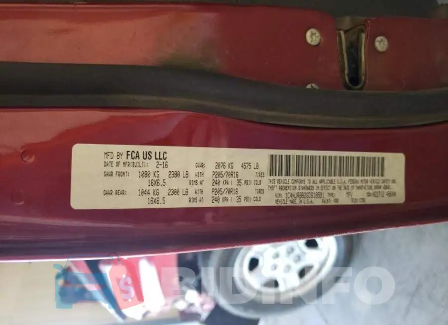 1C4NJRBB2GD618591 Photo# 10