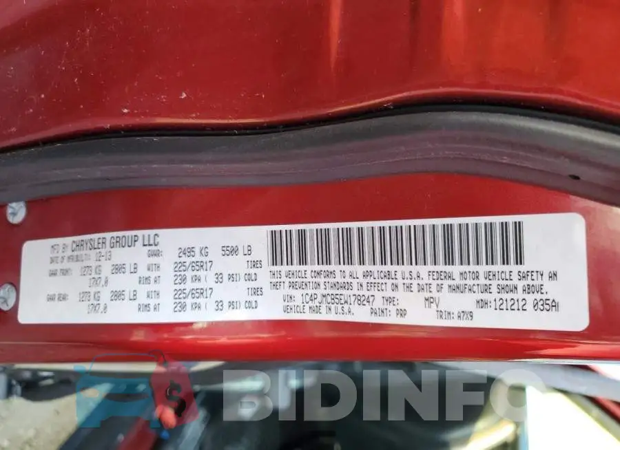 1C4PJMCB5EW178247 Photo# 14