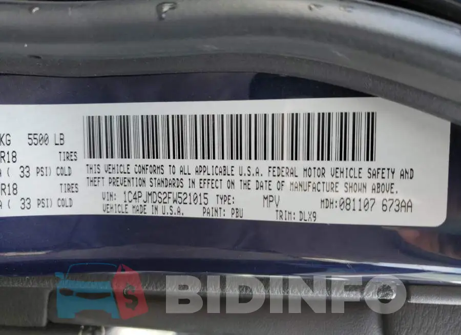 1C4PJMDS2FW521015 Photo# 13