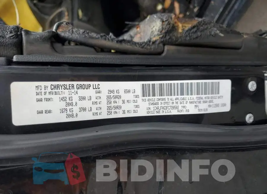 1C4RJFAG3FC720502 Photo# 13