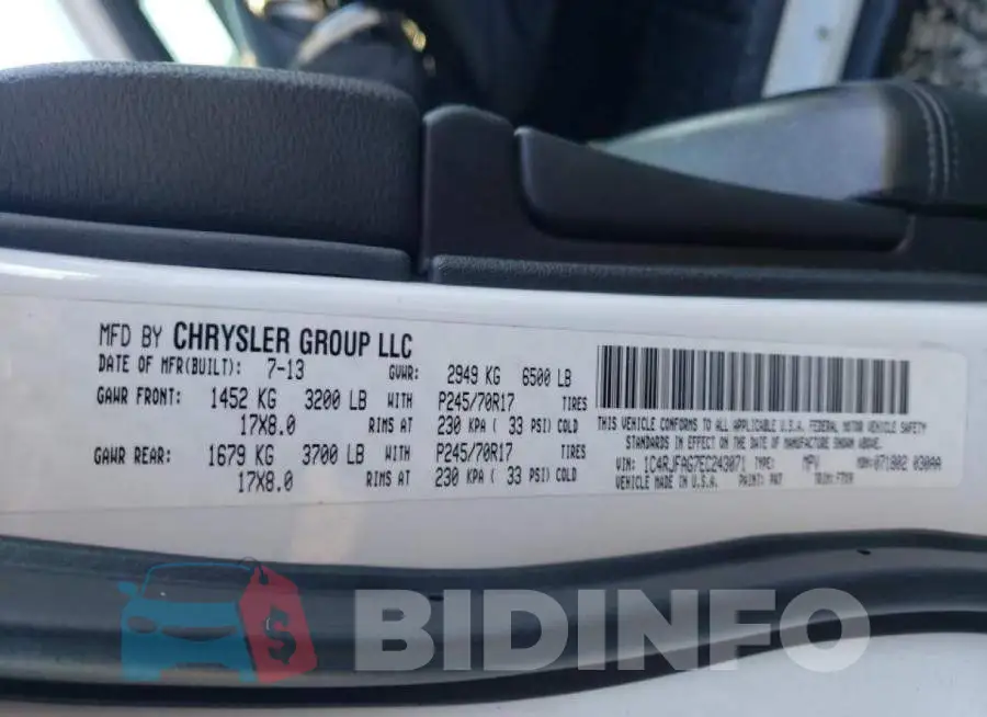 1C4RJFAG7EC243071 Photo# 10