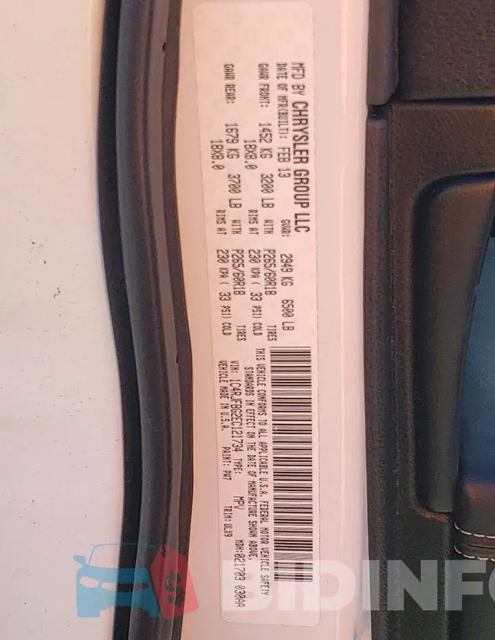 1C4RJFBG2EC121734 Photo# 10