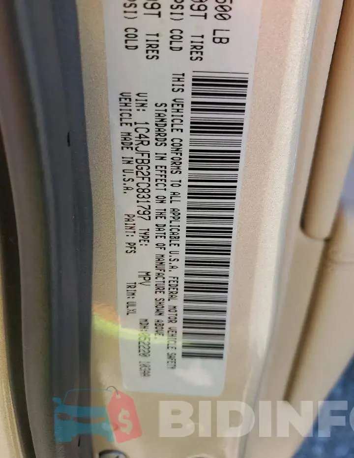 1C4RJFBG2FC831797 Photo# 10