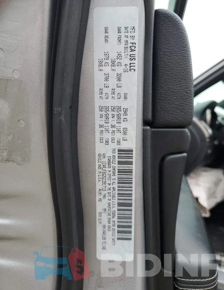 1C4RJFBG2GC391713 Photo# 13