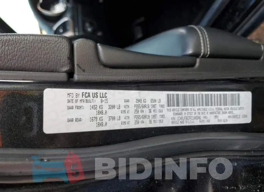 1C4RJFBG7FC100346 Photo# 10