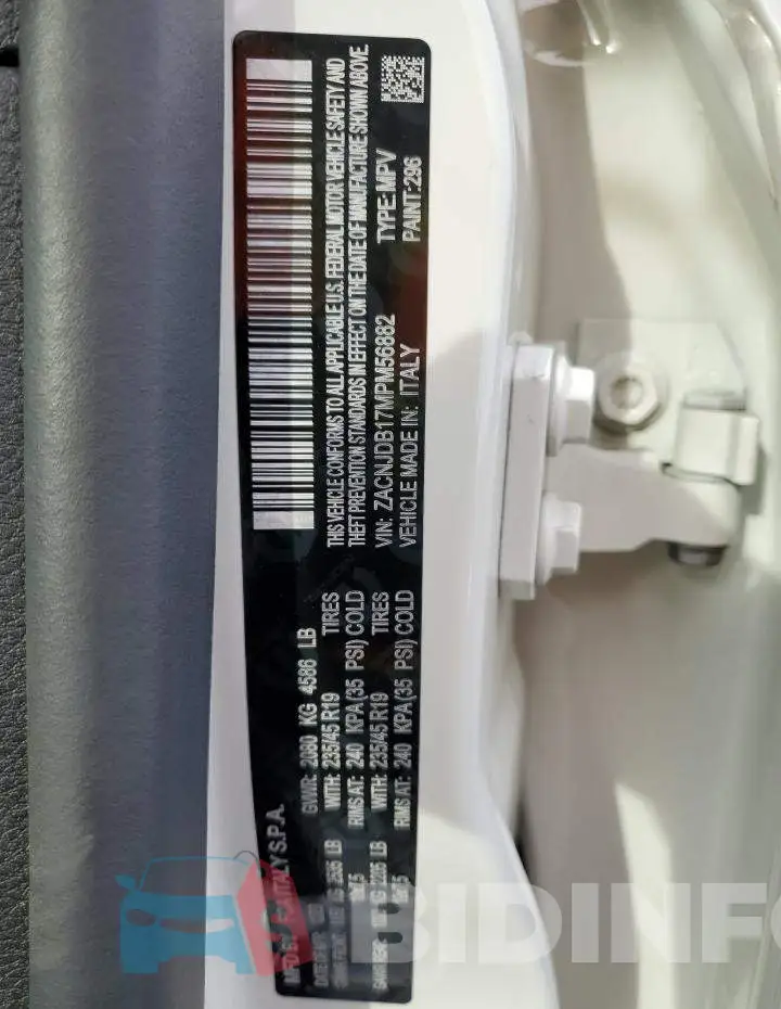 ZACNJDB17MPM56882 Photo# 13