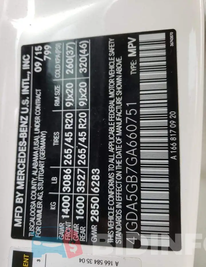 4JGDA5GB7GA660751 Photo# 10