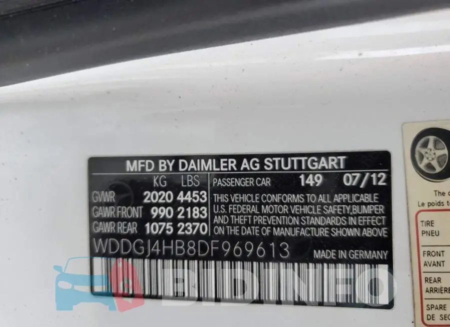 WDDGJ4HB8DF969613 Photo# 12