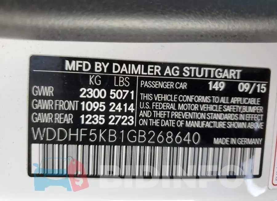 WDDHF5KB1GB268640 Photo# 10