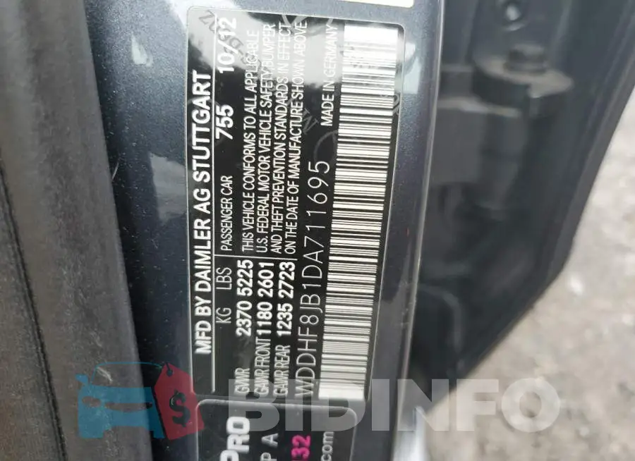 WDDHF8JB1DA711695 Photo# 13