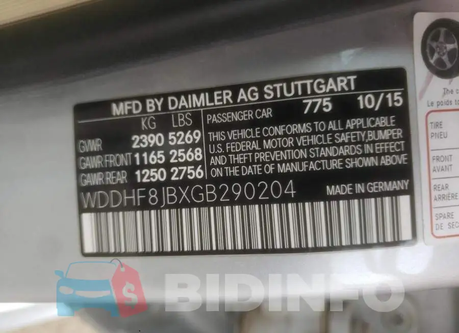 WDDHF8JBXGB290204 Photo# 10