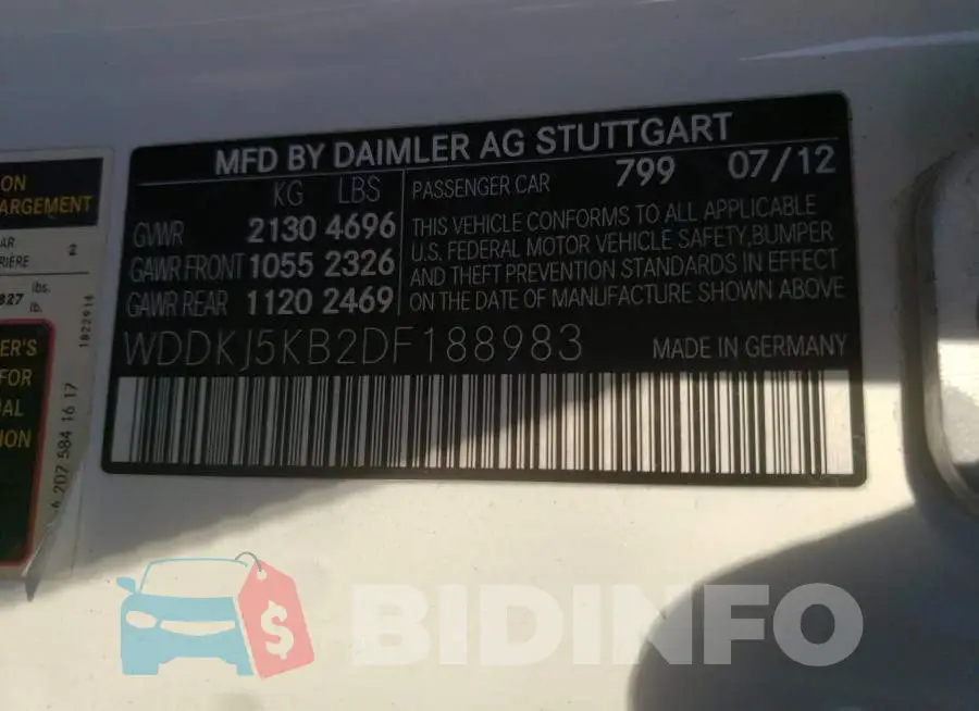 WDDKJ5KB2DF188983 Photo# 12