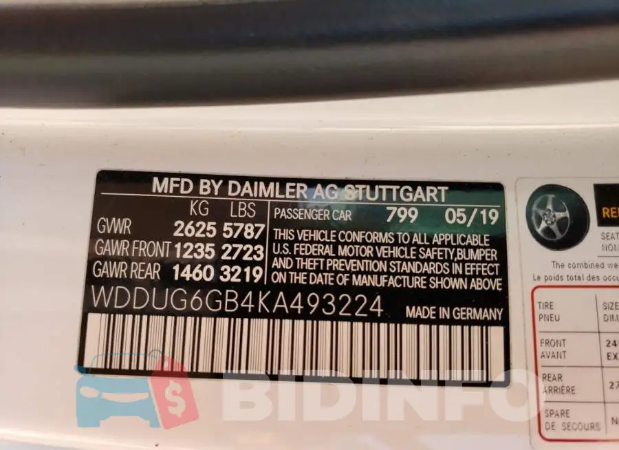 WDDUG6GB4KA493224 Photo# 12