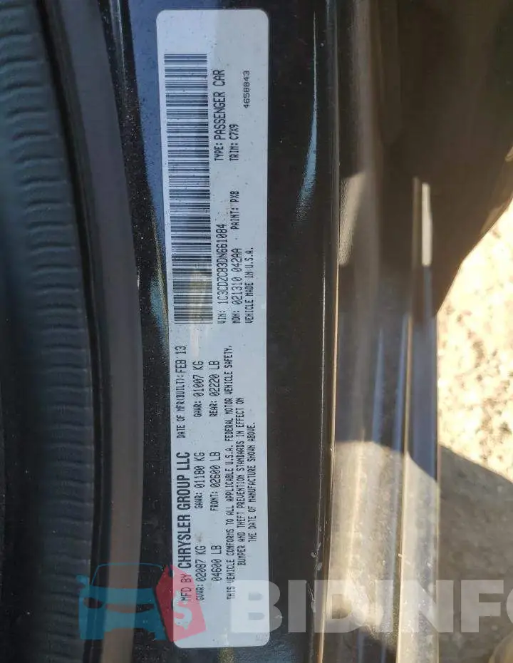 1C3CDZCB3DN661084 Photo# 10