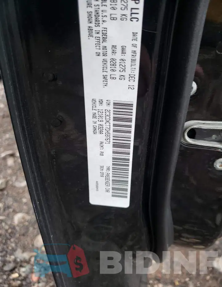 2C3CDXCT7DH597671 Photo# 12