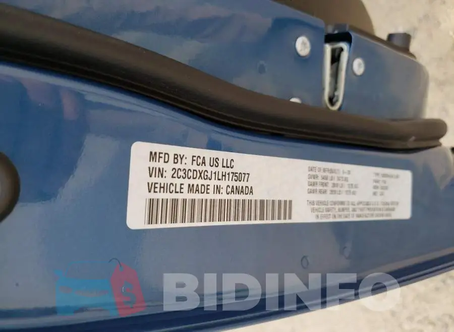 2C3CDXGJ1LH175077 Photo# 10