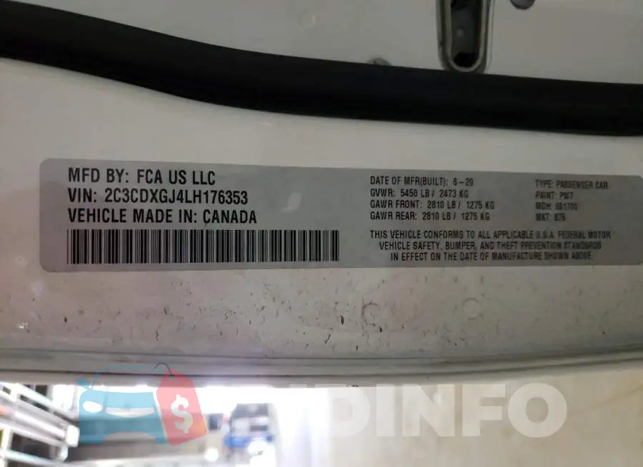 2C3CDXGJ4LH176353 Photo# 10