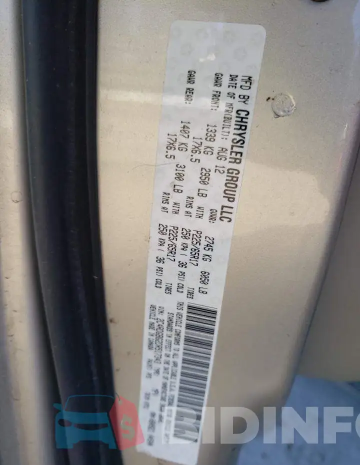 2C4RDGBG2DR517343 Photo# 14
