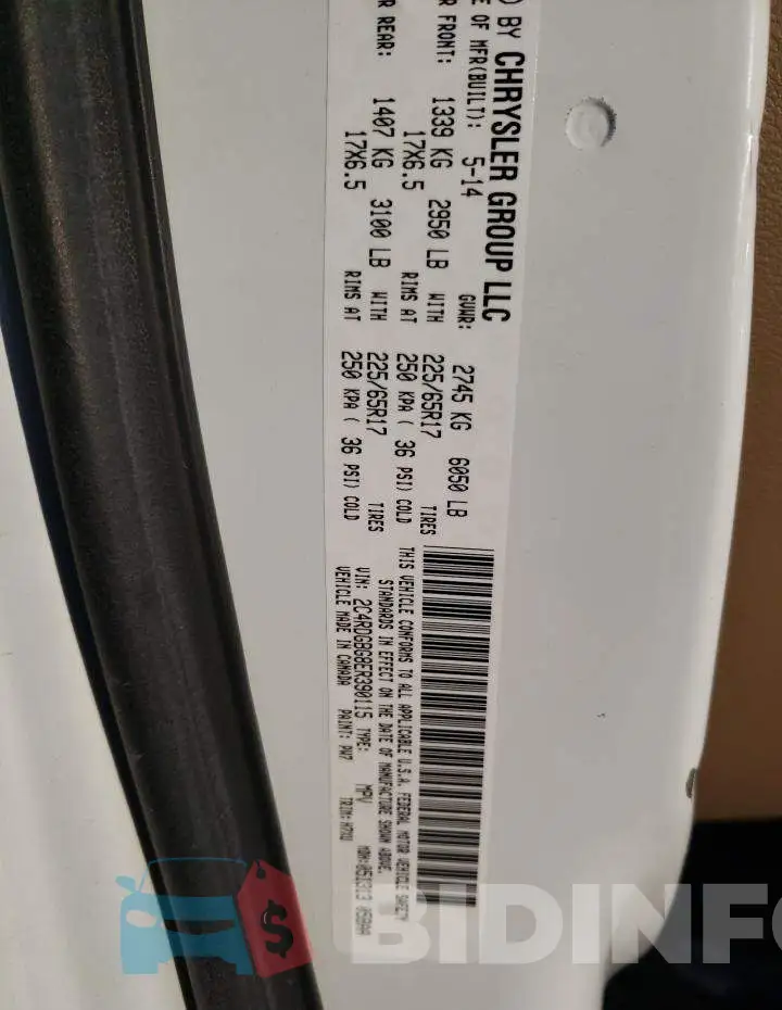 2C4RDGBG8ER390115 Photo# 13
