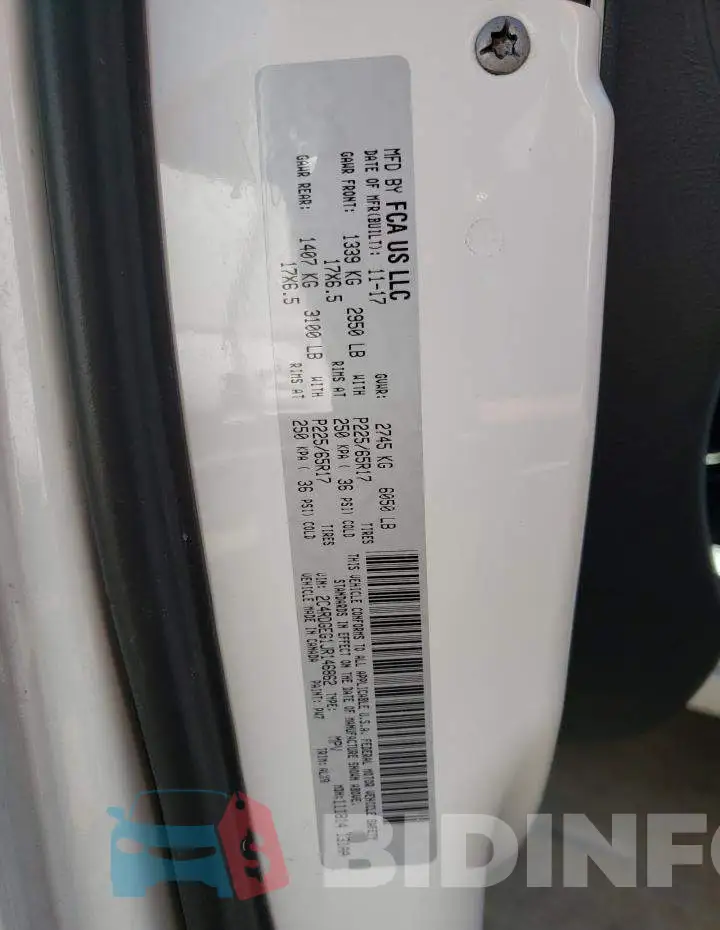 2C4RDGEG1JR146862 Photo# 10