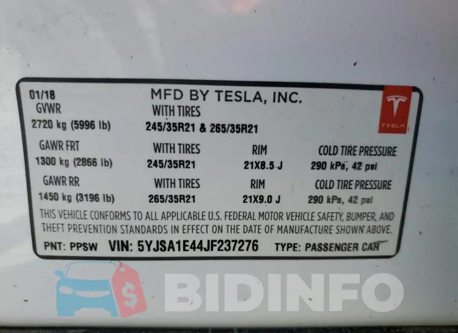 5YJSA1E44JF237276 Photo# 10